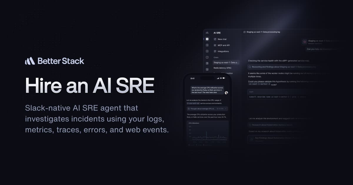Better Stack | AI SRE Agent 预览图
