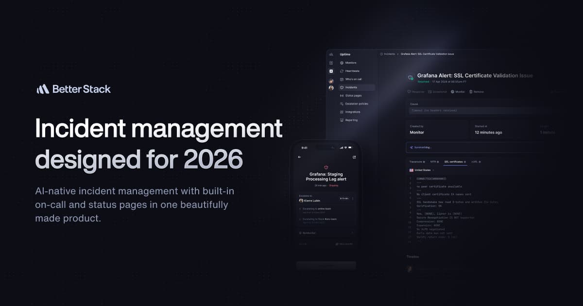 AI-native Incident Management with On-call and Slack | Better Stack