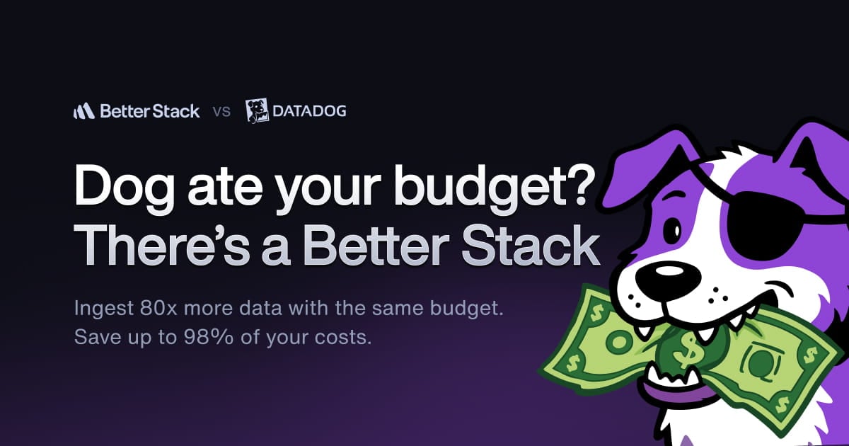 30x cheaper than Datadog | Better Stack