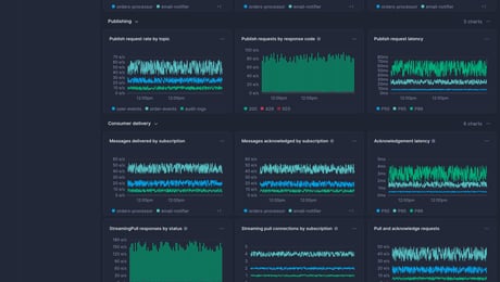 Screenshot of dashboard template