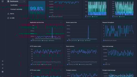 Screenshot of dashboard template
