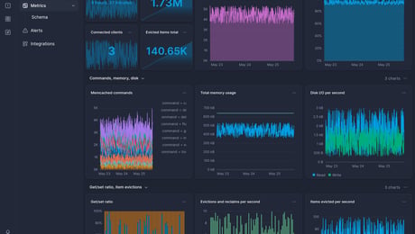 Screenshot of dashboard template