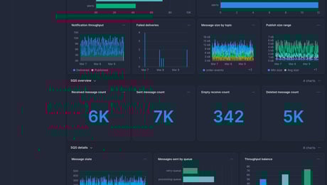 Screenshot of dashboard template