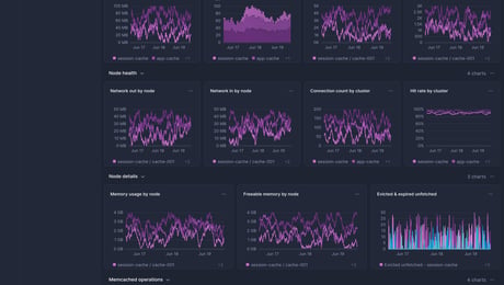 Screenshot of dashboard template