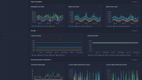 Screenshot of dashboard template