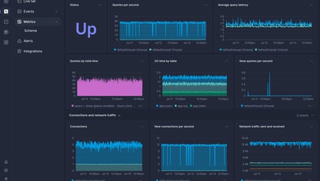 Screenshot of dashboard template
