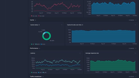 Screenshot of dashboard template