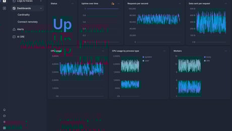 Screenshot of dashboard template