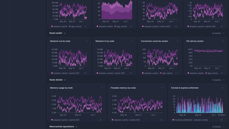 Screenshot of dashboard template