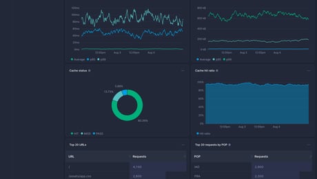 Screenshot of dashboard template
