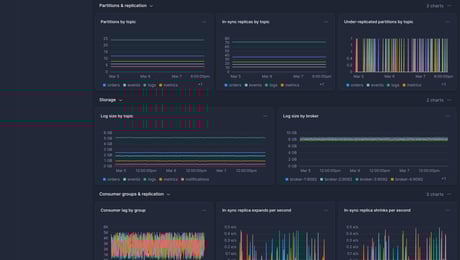 Screenshot of dashboard template
