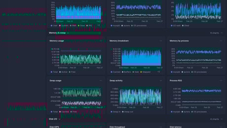 Screenshot of dashboard template