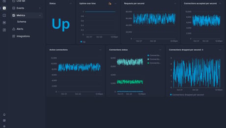 Screenshot of dashboard template