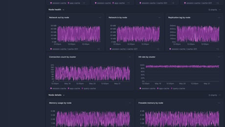 Screenshot of dashboard template