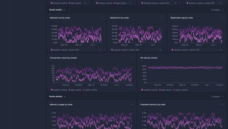 Screenshot of dashboard template