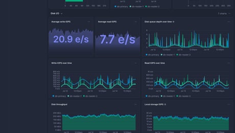 Screenshot of dashboard template