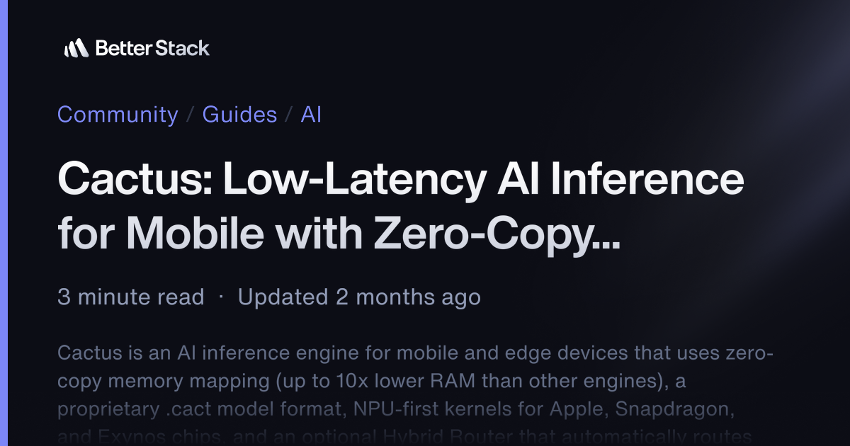 Cactus: Low-Latency AI Inference for Mobile with Zero-Copy Memory ...