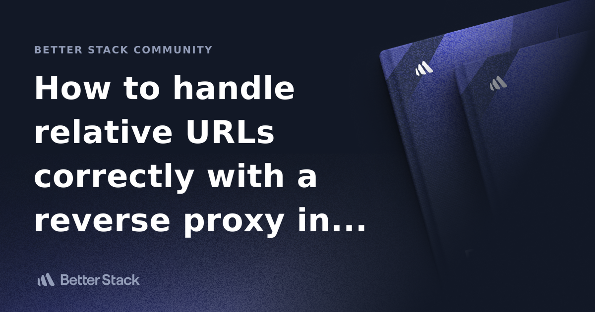 How to handle relative URLs correctly with a reverse proxy in Apache